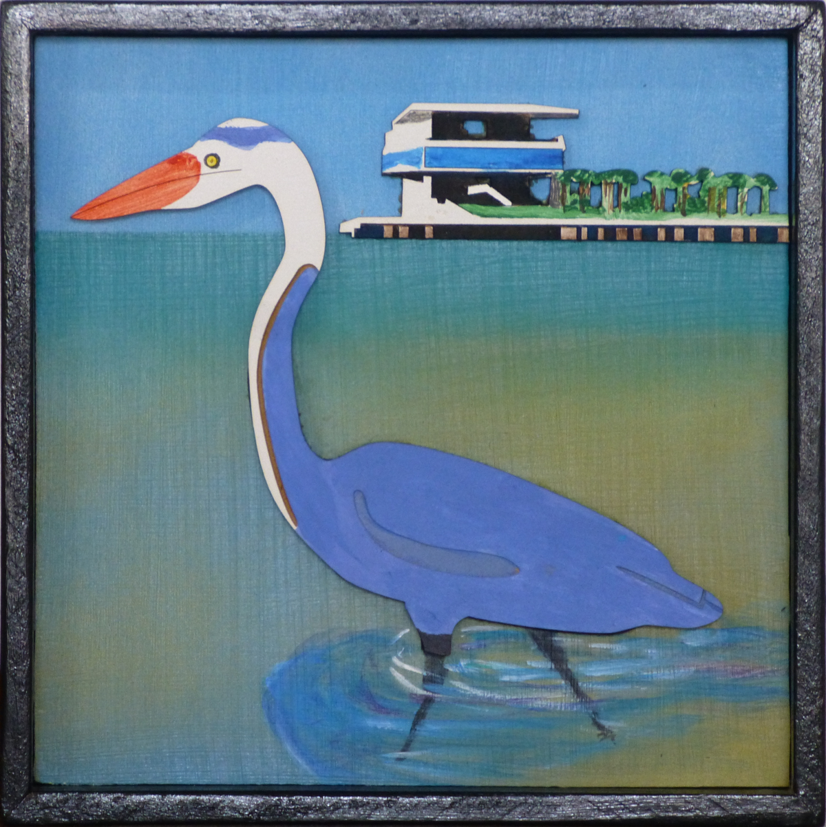 Pelican at Snell isle bridge